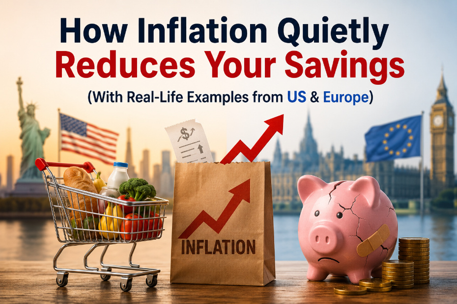 inflation reducing savings with rising prices