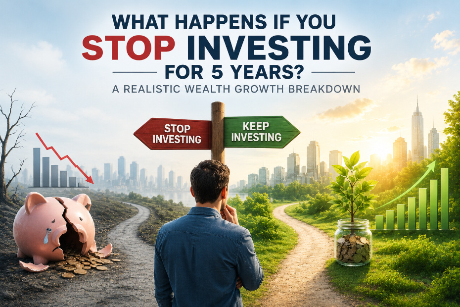 stop investing for 5 years illustration