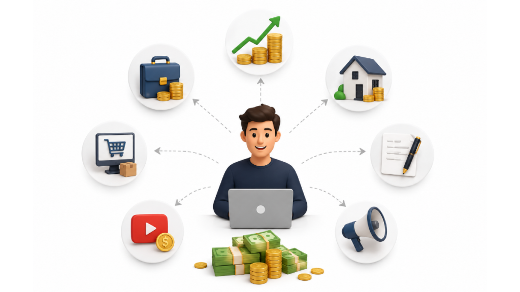 multiple income streams for wealth growth
