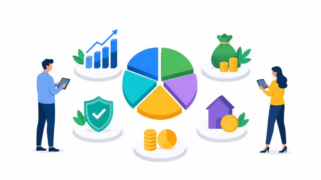 mutual fund portfolio diversification illustration