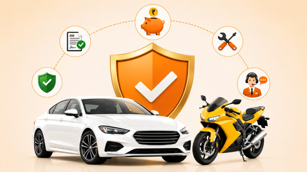 right motor insurance company benefits for car and bike owners