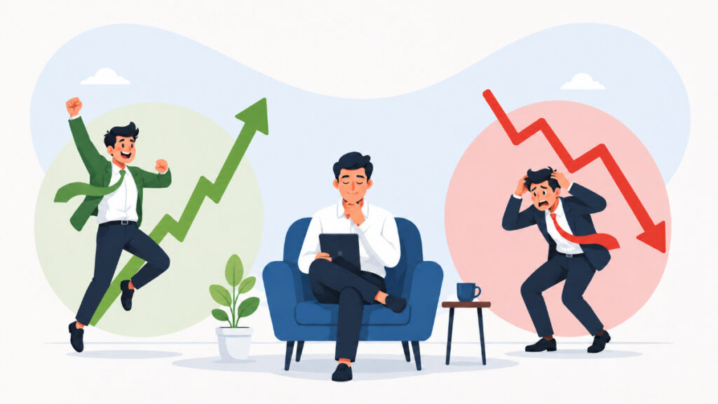 the concept of mr. market illustration