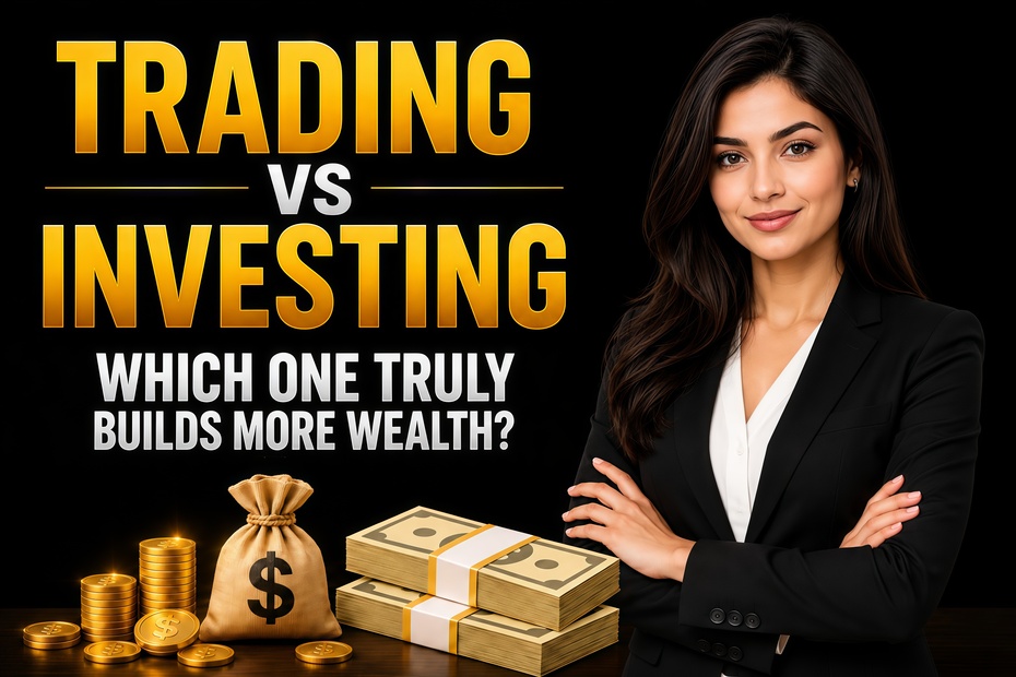 trading vs investing wealth comparison